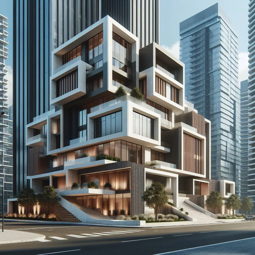 Design of building facades from the outside 3